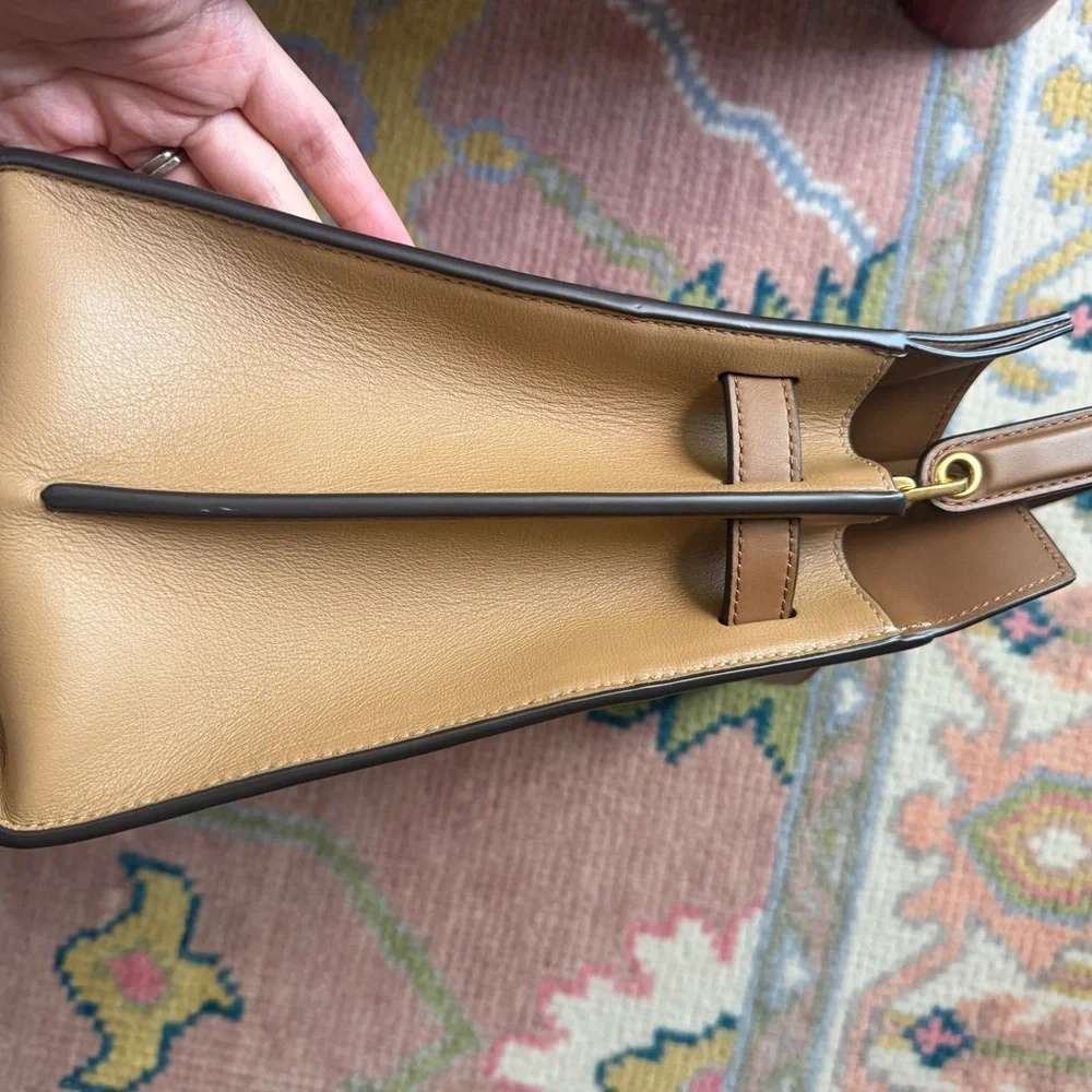 TORY BURCH Lee Radziwill Double bag Light Brown